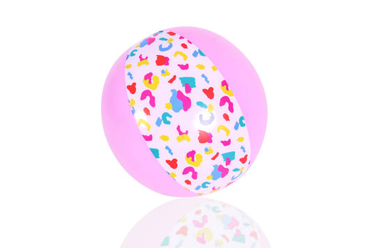 'Havin’ a Ball' Inflatable Beach Ball, Pool Float, 24.4 Inches, Multi-Color. Female. Family Friendly. Age Group 14+