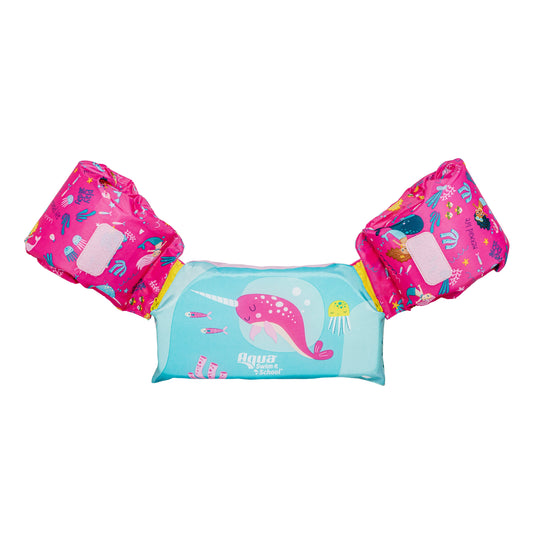 2-In-1 Swim Trainer Vest, Pink Mermaid, Ages 4-6, Unisex